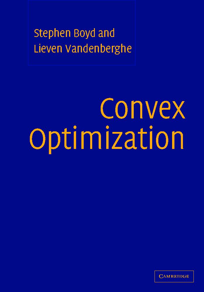 Cover for Convex Optimization